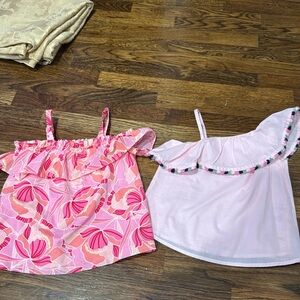 Janie & Jack Girls off shoulder and one shoulder shirts